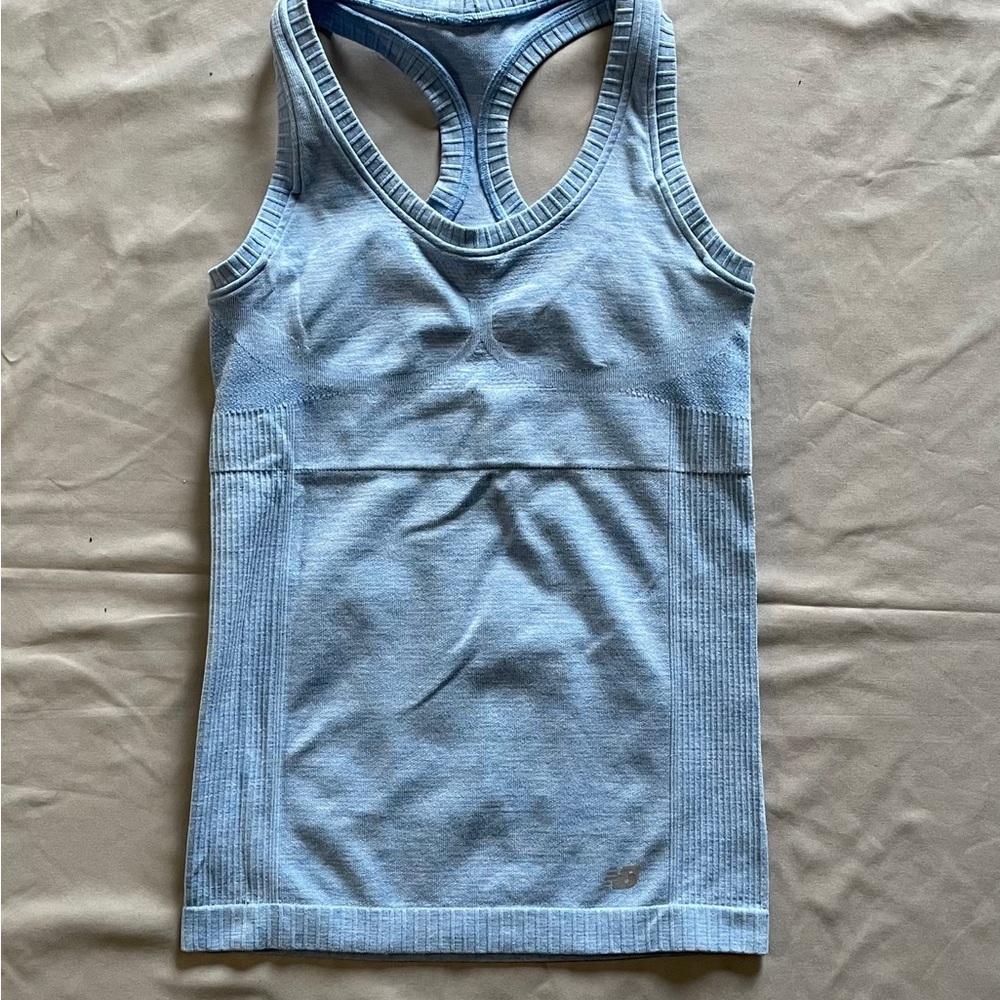 New Balance Light Blue Muscle Tee  NWOT
